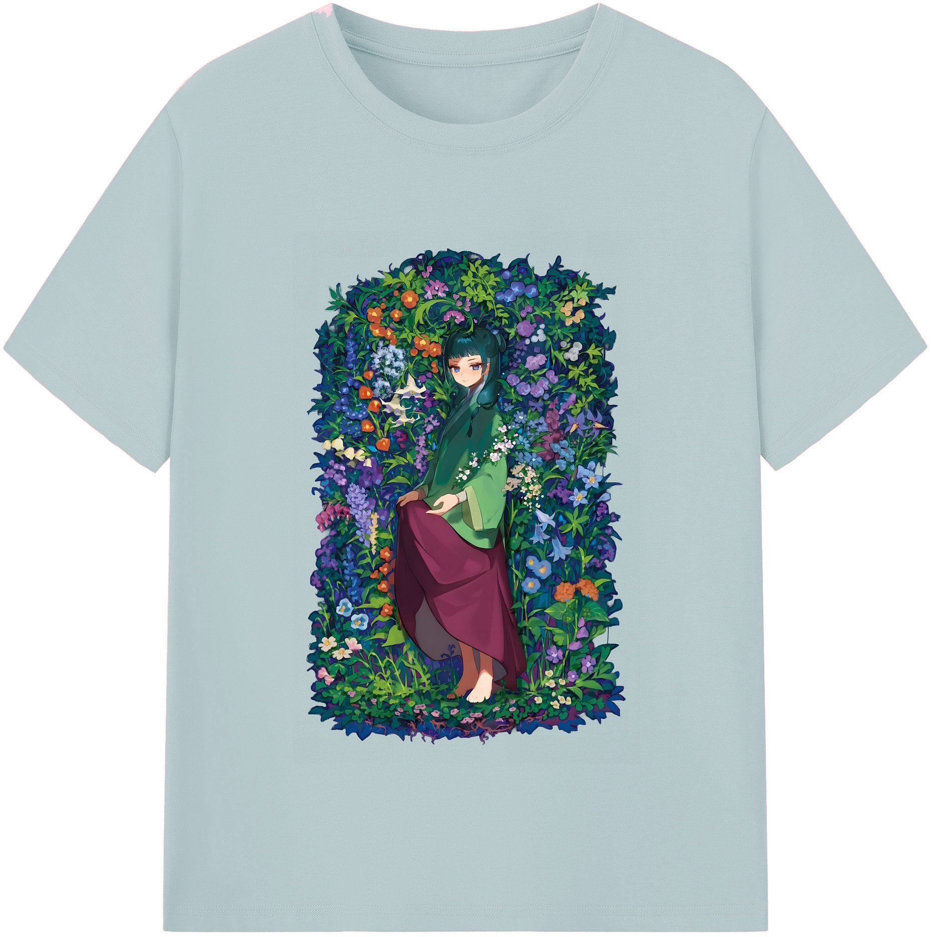 （画像用） 薬屋のひとりごと The Apothecary Diaries 綿100％半袖Tシャツ（フロントプリント）